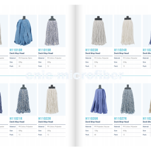 Wet and dry deck mop head