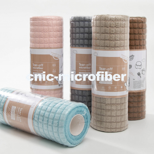 Microfiber checked tear away cloth